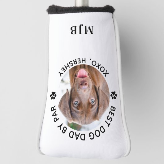 Aangepaste foto van Dog Pet Beste vader van Par Mo Golfheadcover (Draai 90)