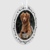 Aangepaste foto van Dog Pet Memorial Ornament (voorkant)