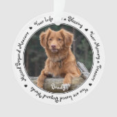 Aangepaste foto van Dog Pet Memorial Ornament (voorkant)