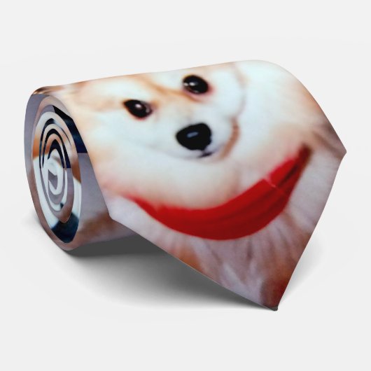 Aangepaste foto van Dog Pet met Kerstmis Stropdas (Opgerold)