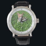Aangepaste foto van Dog Voeg je eigen foto van fot Horloge<br><div class="desc">Pas je eigen foto aan met je eigen hond op dit aangepaste kinderhorloge voor een schattig aangepast cadeau. Een mooi,  gepersonaliseerd horloge voor een pop-upeigenaar om hun liefde voor hun nieuwe puppy te immoraliseren.</div>