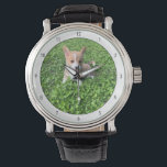 Aangepaste foto van Dog Voeg je eigen foto van fot Horloge<br><div class="desc">Pas je eigen foto aan met je eigen hond op dit aangepaste kinderhorloge voor een schattig aangepast cadeau. Een mooi,  gepersonaliseerd horloge voor een pop-upeigenaar om hun liefde voor hun nieuwe puppy te immoraliseren.</div>