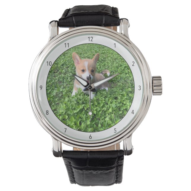 Aangepaste foto van Dog Voeg je eigen foto van fot Horloge (Voorkant)