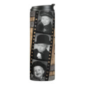 Aangepaste foto van filmstrips voor vader film thermosbeker (Gedraaid links)