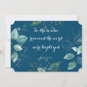 Aangepaste foto van Floral Adult Baptism Kaart (Achterkant)