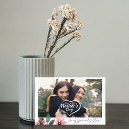 Aangepaste foto van Floral Happy Mothers Day voor  Feestdagen Kaart
