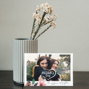 Aangepaste foto van Floral Happy Mothers Day voor  Feestdagen Kaart