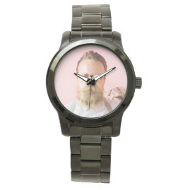 Aangepaste foto van Fun Persoonlijk gezicht Horloge