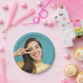 Aangepaste foto van Fun Persoonlijk gezicht Papieren Bordje (Feest)
