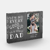 Aangepaste foto van geweldige vader met Kind (Links)