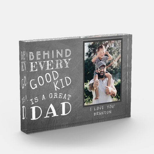 Aangepaste foto van geweldige vader met Kind (Links)