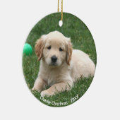 Aangepaste foto van Golden Retriever Puppy Keramisch Ornament (Rechts)