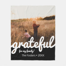Aangepaste foto van Grateful Black en White Script