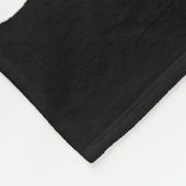 Aangepaste foto van Grateful Black en White Script Fleece Deken (Hoek)
