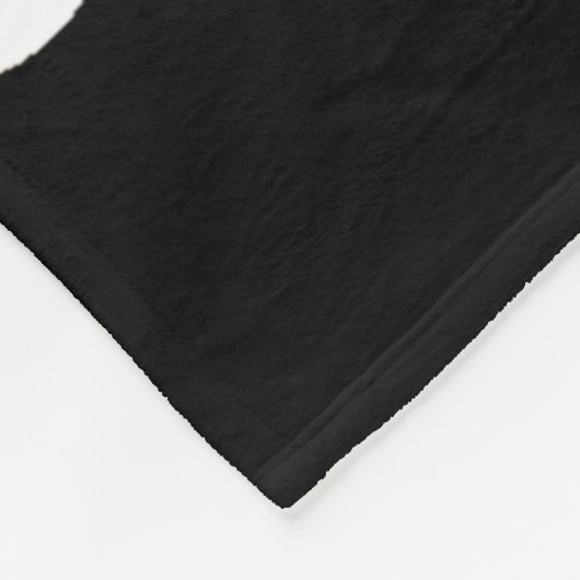 Aangepaste foto van Grateful Black en White Script Fleece Deken (Hoek)