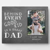 Aangepaste foto van grote vader of moeder met Kind Fotoplaat (Voorkant)