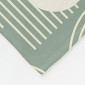 Aangepaste foto van hedendaagse Arch Line Art Sage Fleece Deken (Hoek)