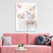 Aangepaste foto van het gedicht van het bloem-gede canvas afdruk (Insitu (Woonkamer))