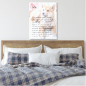 Aangepaste foto van het gedicht van het bloem-gede canvas afdruk (Insitu (Slaapkamer))