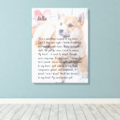 Aangepaste foto van het gedicht van het bloem-gede canvas afdruk (Insitu (Houten vloer))