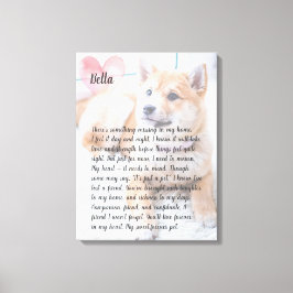 Aangepaste foto van het gedicht van het bloem-gede canvas afdruk