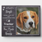 Aangepaste foto van het Memorial Dog Beagle Fotoplaat (Voorkant)