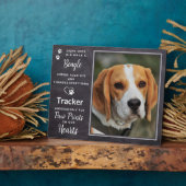 Aangepaste foto van het Memorial Dog Beagle Fotoplaat (Zijkant)