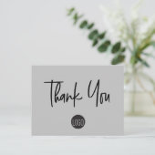 Aangepaste foto van het team voor klantwaardering briefkaart (Staand voorkant)