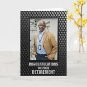 Aangepaste foto van het zwarte Geometrische patroo Kaart (Gele Bloem)