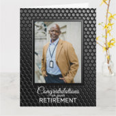 Aangepaste foto van het zwarte Geometrische patroo Kaart (Gele Bloem)