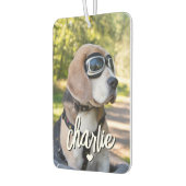 Aangepaste foto van hond Cool huisdier naam Luchtverfrisser (Links)