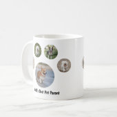 Aangepaste foto van hond in pootafdruk koffiemok (Voorkant links)