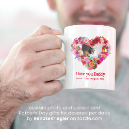 Aangepaste foto van hond, kat, huisdier Vaderdag R Grote Koffiekop