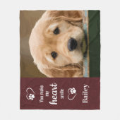 Aangepaste foto van Hondenliefhebber Fleece Deken (Voorkant)