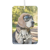 Aangepaste foto van huisdier Cool hond naam Luchtverfrisser (Voorkant)