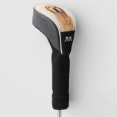 Aangepaste foto van huisdier met monogram golfclub golfheadcover (Schuin)