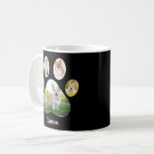 Aangepaste foto van huisdier pootafdruk collage koffiemok (Voorkant links)