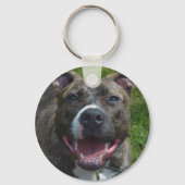Aangepaste foto van huisdier Trots hond moeder Sleutelhanger (Voorkant)