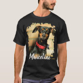 Aangepaste foto van huisdieren met stijlvolle typo t-shirt (Voorkant)