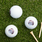 Aangepaste foto van huisdierkat modern golfballen (Insitu Gras)