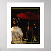 Aangepaste foto van Japanse liefdesbruiloft en tek Folie Afdrukken (Voorkant)