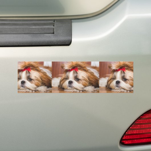 Aangepaste foto van je hond van een huisdier bumpersticker (Op auto)