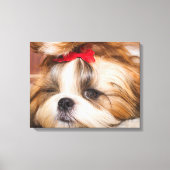 Aangepaste foto van je hond van een huisdier canvas afdruk (Voorkant)