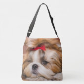 Aangepaste foto van je hond van een huisdier crossbody tas (Achterkant)