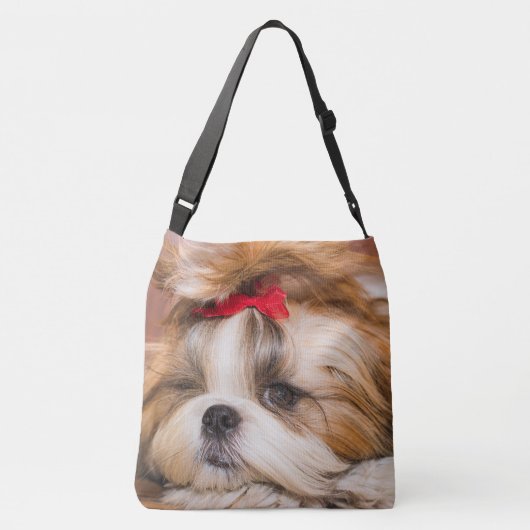 Aangepaste foto van je hond van een huisdier crossbody tas (Achterkant)