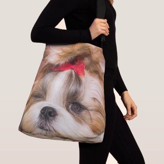 Aangepaste foto van je hond van een huisdier crossbody tas (Dichtbij)