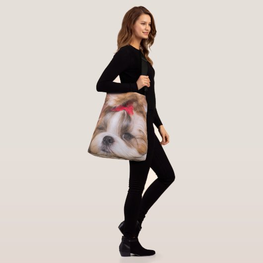 Aangepaste foto van je hond van een huisdier crossbody tas (Op model)