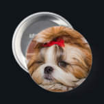 Aangepaste foto van je hond van een huisdier ronde button 7,6 cm<br><div class="desc">Pas het aan met Uw foto van huisdieren,  honden,  katten.. Een liefdevol cadeau voor dierenvrienden.</div>