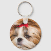 Aangepaste foto van je hond van een huisdier sleutelhanger (Voorkant)