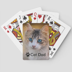 Aangepaste foto van Kat Paw Cat Pap Pokerkaarten
